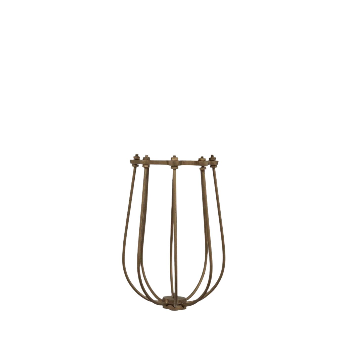 Wire Cage  - 4 Inch - Brass - Shade Only Industville WC4-B-SO