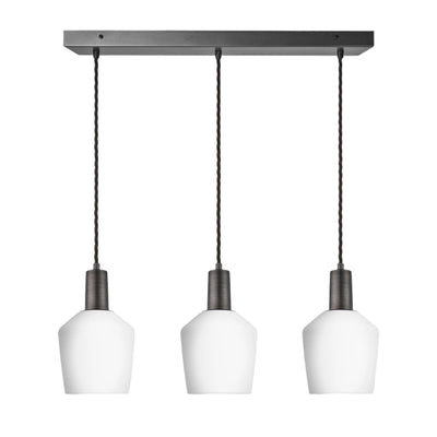 Sleek Opal Glass Schoolhouse Wire Cluster Light - Dining Room Lights - Industville Lighting UK