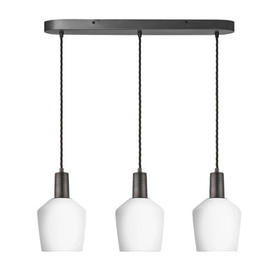 Sleek Opal Glass Schoolhouse Wire Cluster Light - Dining Room Lights - Industville Lighting UK