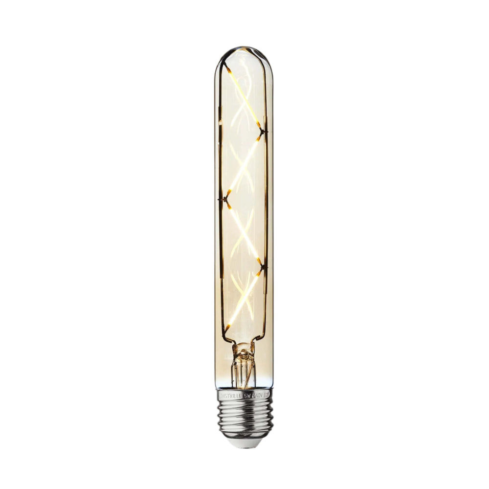 Vintage LED Edison Bulb Old Filament Lamp - 5W E27 Cylinder T30 Industville T30-5W-A