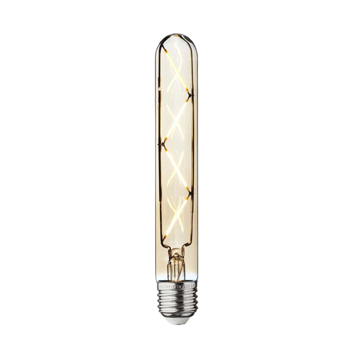 Vintage LED Edison Bulb Old Filament Lamp - 5W E27 Cylinder T30 Industville T30-5W-A