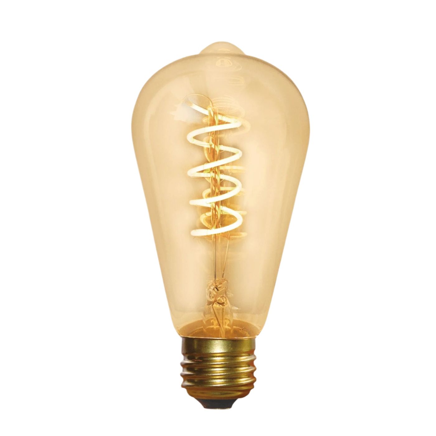 Vintage LED Spiral  Edison Bulb - 5W E27 Pear ST64 Industville ST64-SP-5W-A