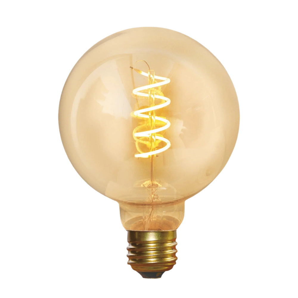 Vintage LED Spiral  Edison Bulb - 5W E27 Small Globe G95 Industville G95-SP-5W-A