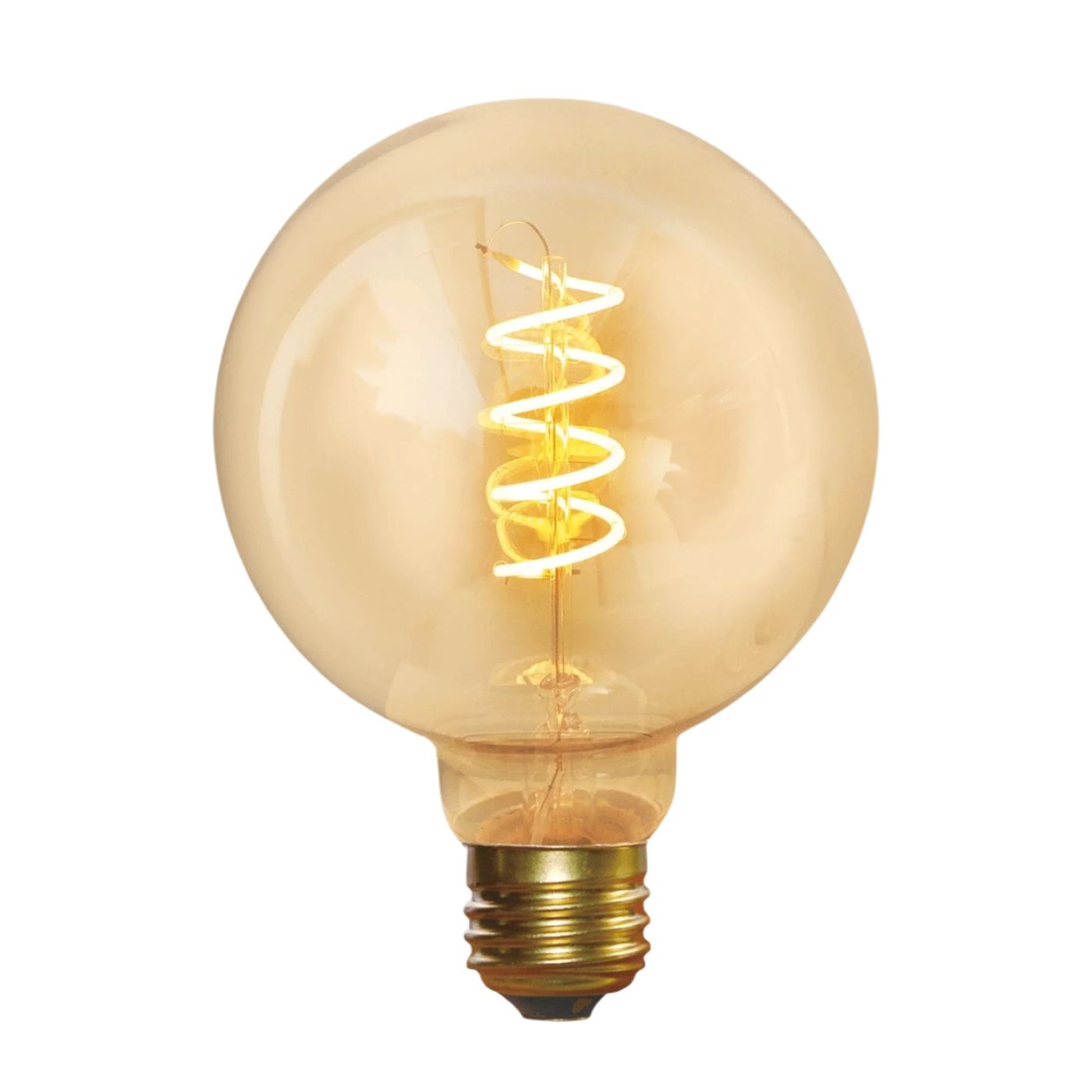 Vintage LED Spiral  Edison Bulb - 5W E27 Small Globe G95 Industville G95-SP-5W-A