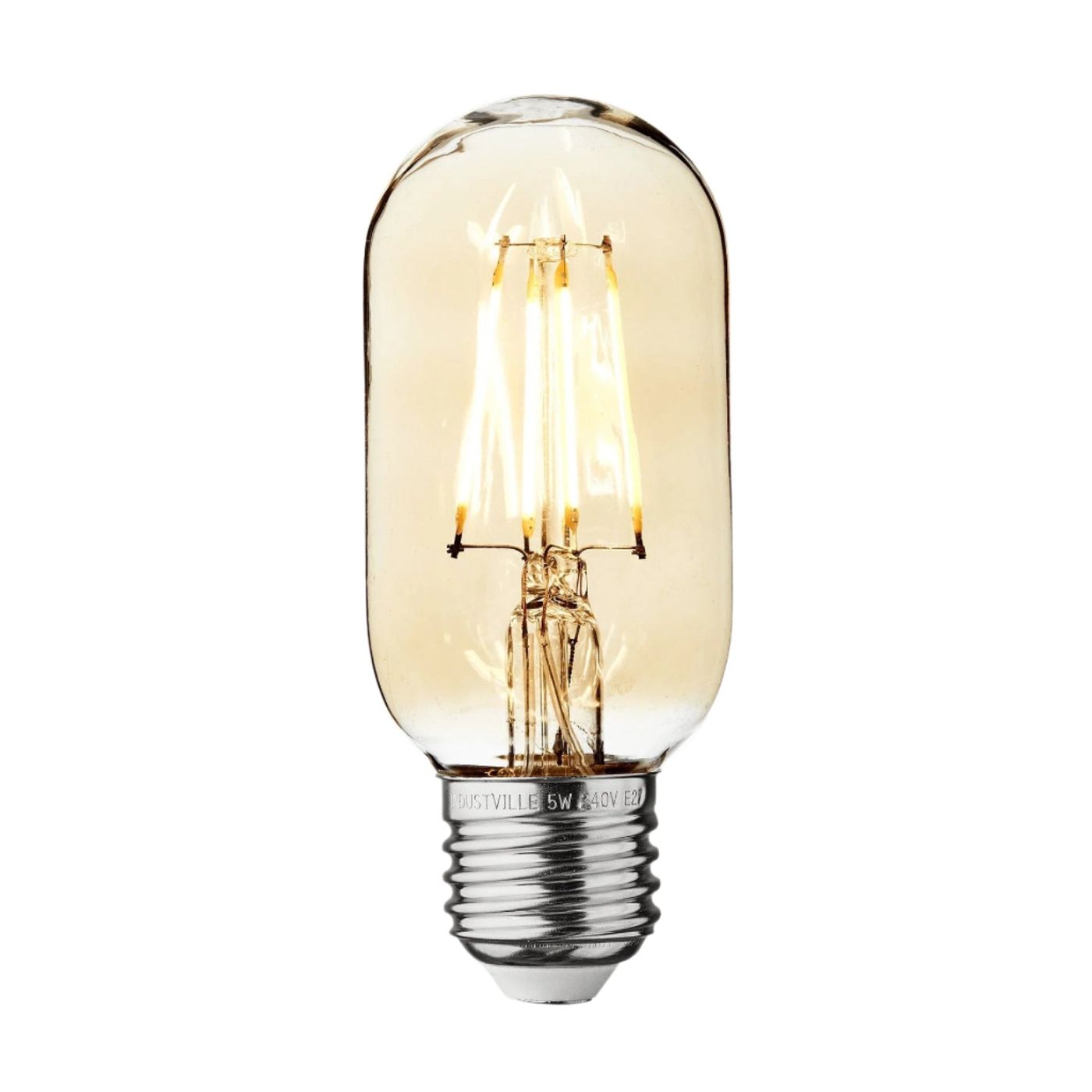 Vintage LED Edison Bulb Old Filament Lamp - 5W E27 Tube T45 Industville T45-5W-A