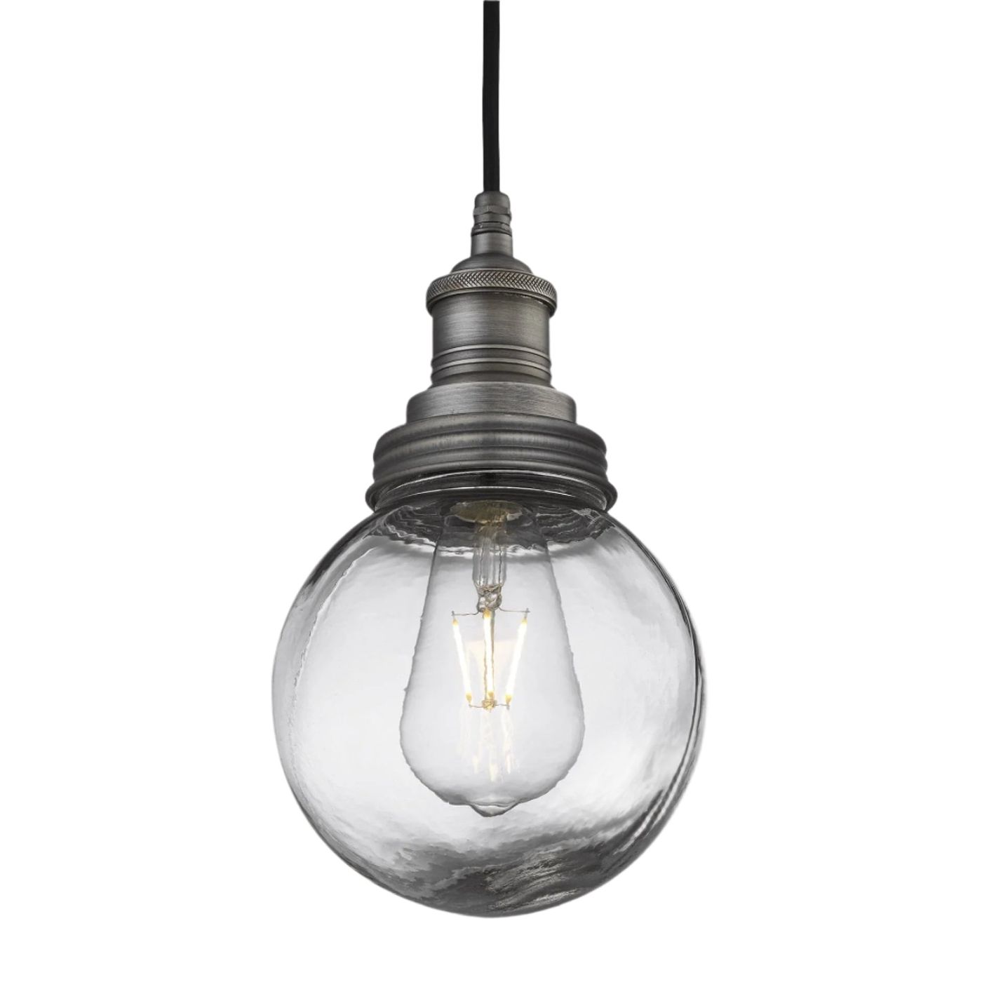 Pewter Holder Pewter Ring Brooklyn Outdoor & Bathroom Globe Pendant Light BR-IP65-P-PH-PR-GLG