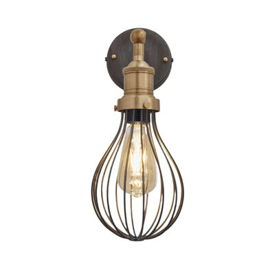 Brooklyn Balloon Cage Wall Light - 6 Inch - Commercial Lighting - Industville Lighting UK