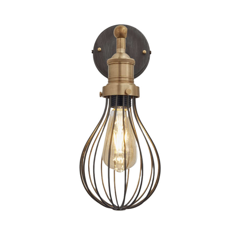 Brooklyn Balloon Cage Wall Light - 6 Inch - Wall Lights - Industville Lighting UK