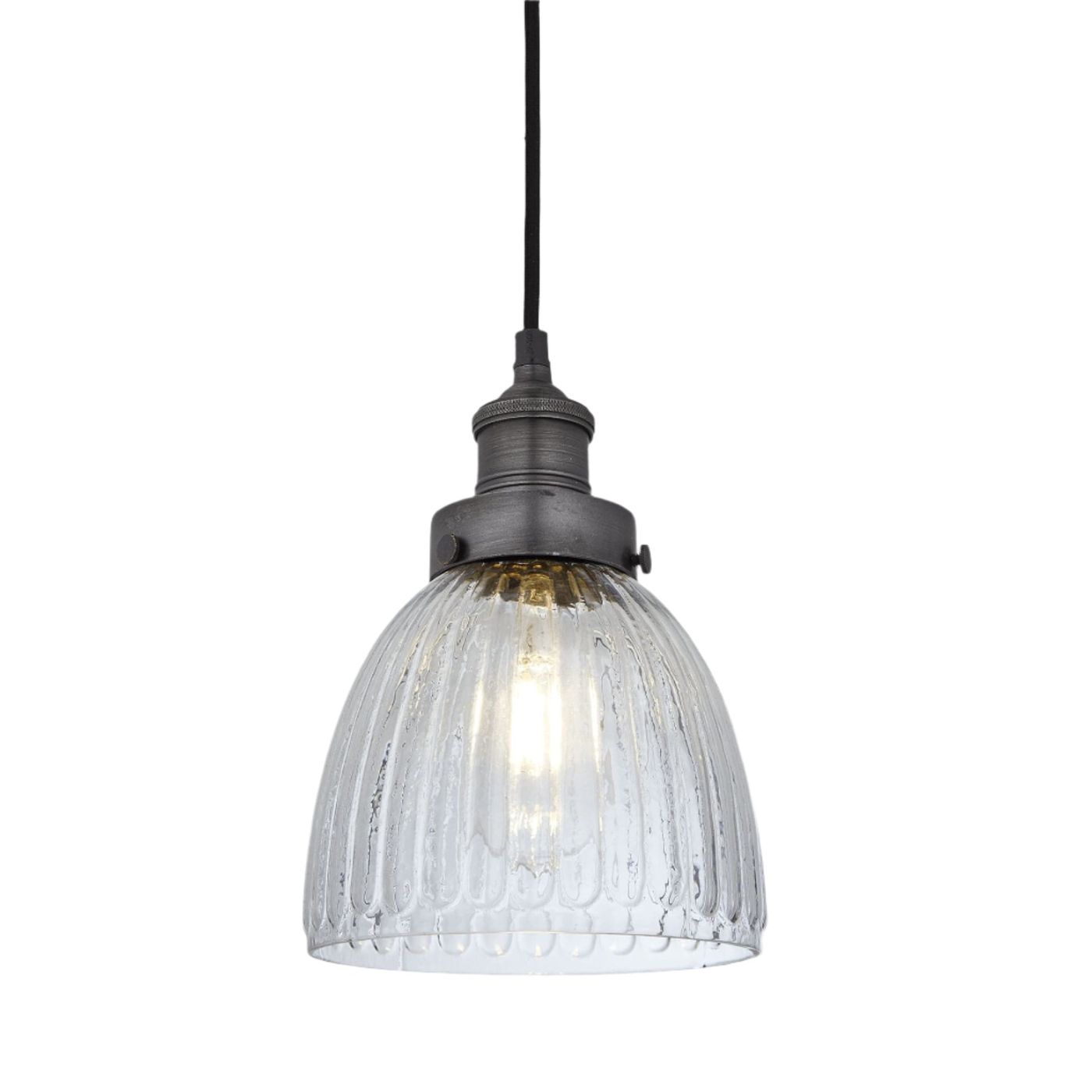 Brooklyn Glass Cone Pendant Light - 7 Inch Industville BR-GLCP7-PH