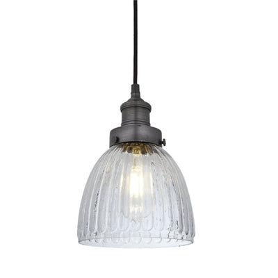Brooklyn Glass Cone Pendant Light - 7 Inch Industville BR-GLCP7-PH