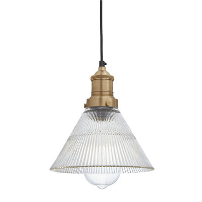 Brooklyn Glass Funnel Pendant - 7 Inch - Glass Lighting - Industville Lighting UK