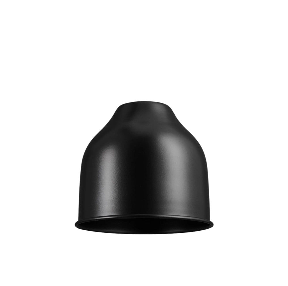 Black Knurled Cone Pendant Light - 7 Inch - Industville