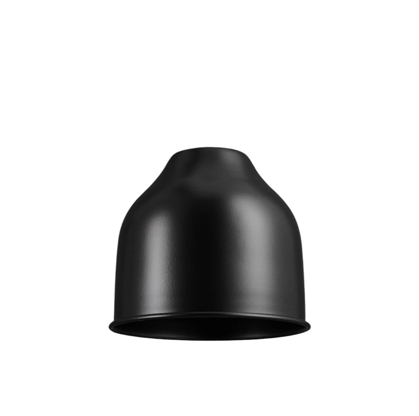Black Knurled Cone Pendant Light - 7 Inch - Industville
