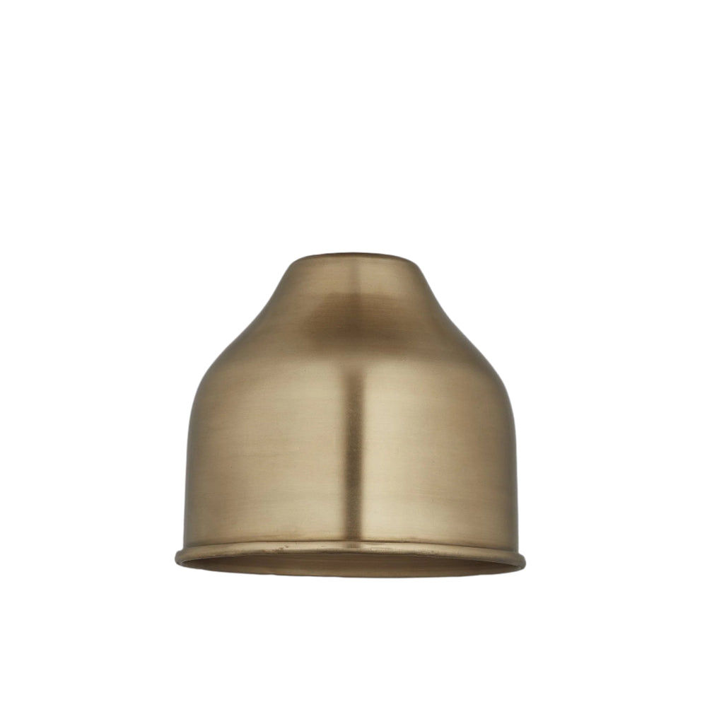 Brass Knurled Cone Pendant Light - 7 Inch - Industville
