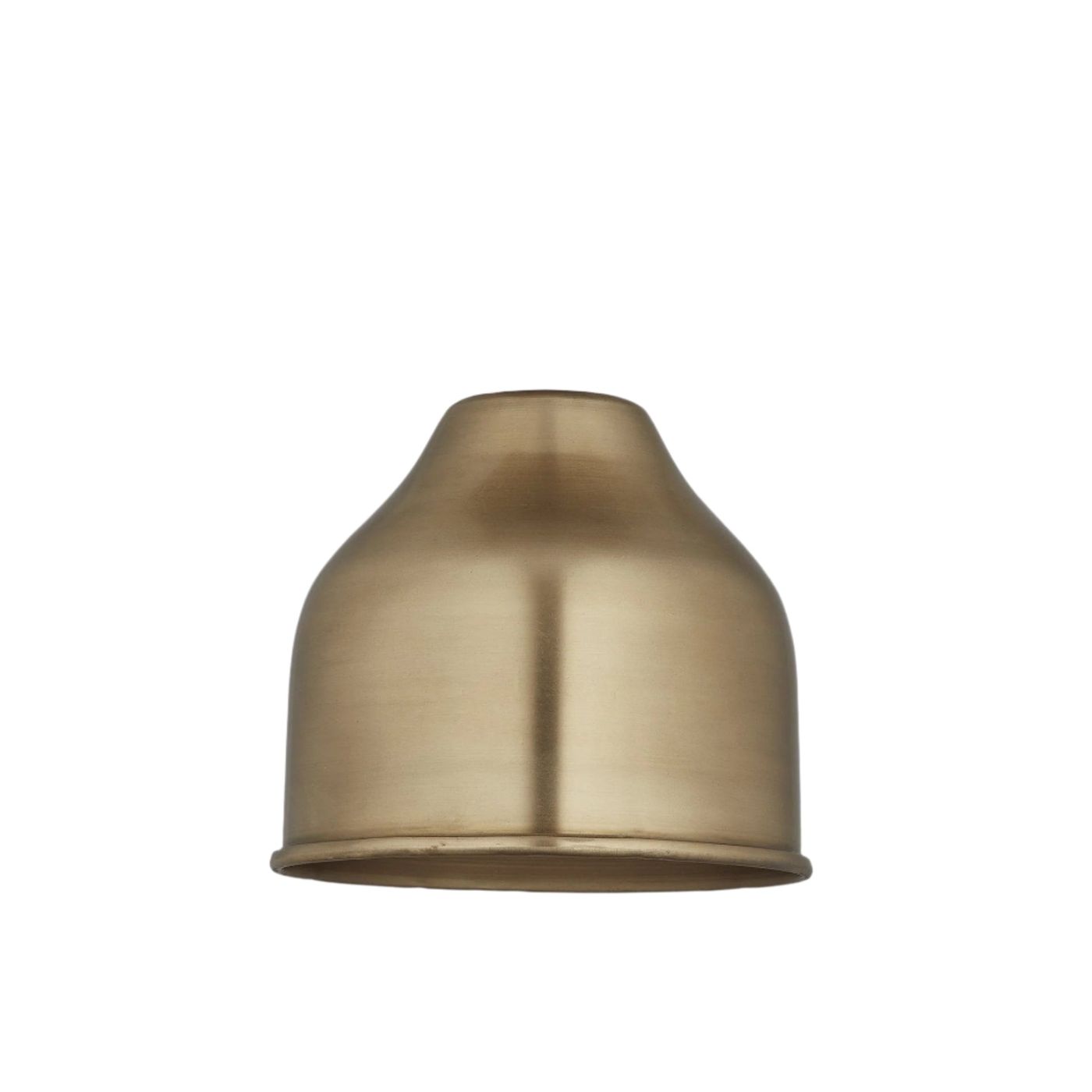 Brass Knurled Cone Pendant Light - 7 Inch - Industville