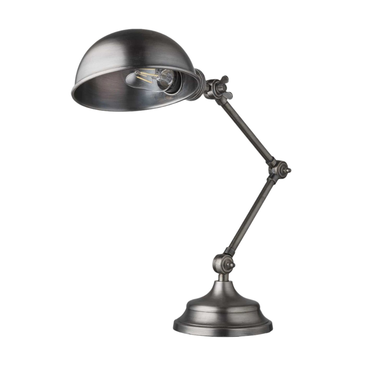 Brooklyn Pharmacy Adjustable Dome Table Lamp in 7 Inch in Gunmetal, Product Code BR-PA-DTL7-GN