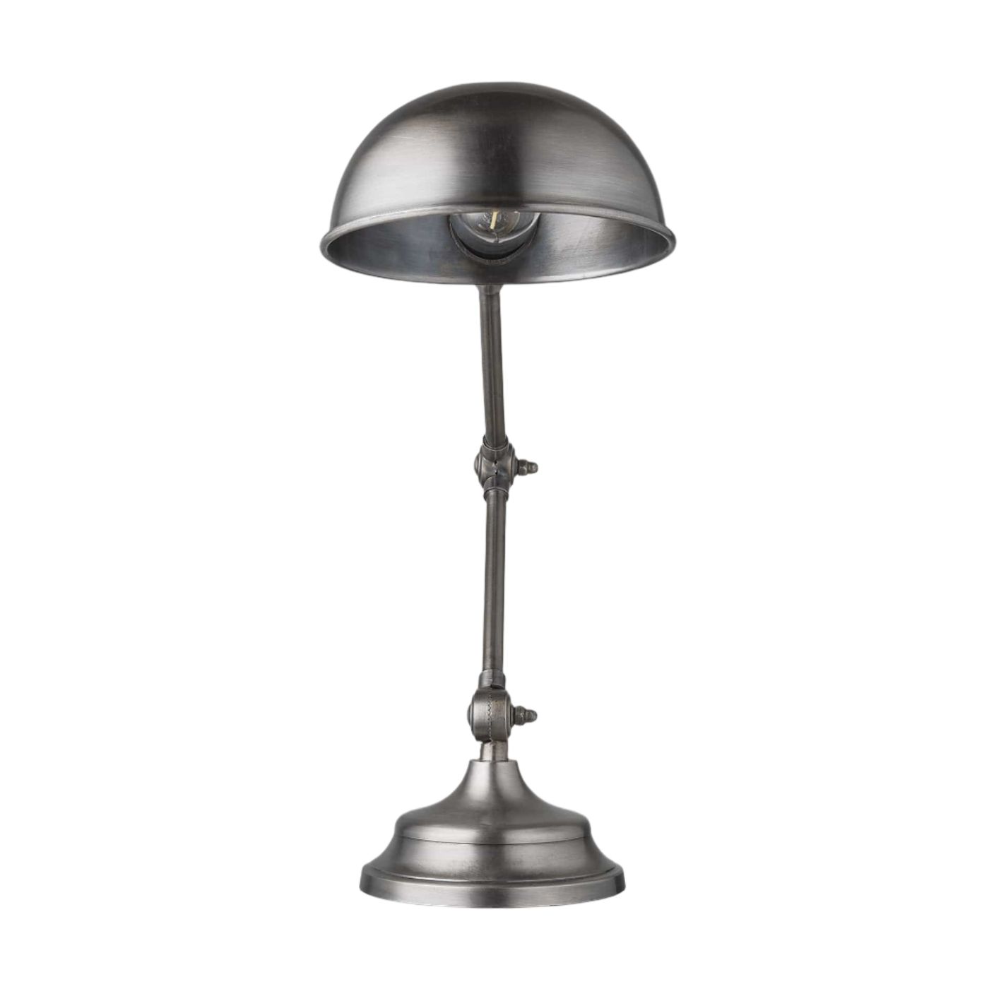Brooklyn Pharmacy Adjustable Dome Table Lamp in 7 Inch in Gunmetal, Product Code BR-PA-DTL7-GN