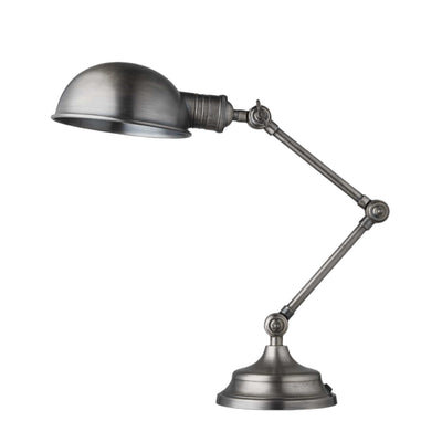 Brooklyn Pharmacy Adjustable Dome Table Lamp - 7 Inch - Gunmetal - Table Lamps - Industville Lighting UK