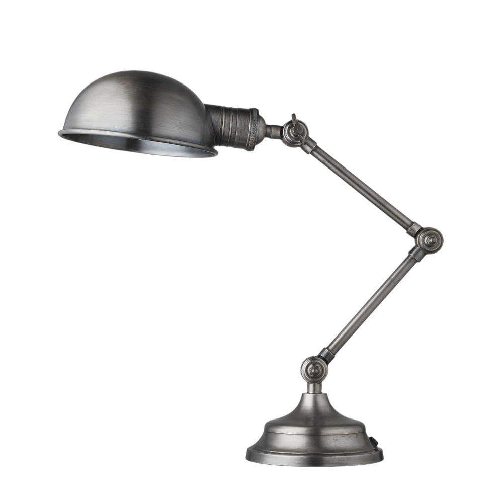 Brooklyn Pharmacy Adjustable Dome Table Lamp in 7 Inch in Gunmetal, Product Code BR-PA-DTL7-GN