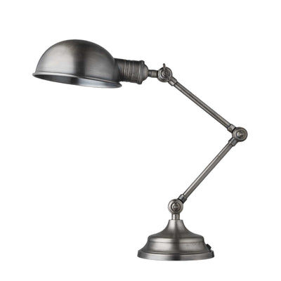 Brooklyn Pharmacy Adjustable Dome Table Lamp in 7 Inch in Gunmetal, Product Code BR-PA-DTL7-GN