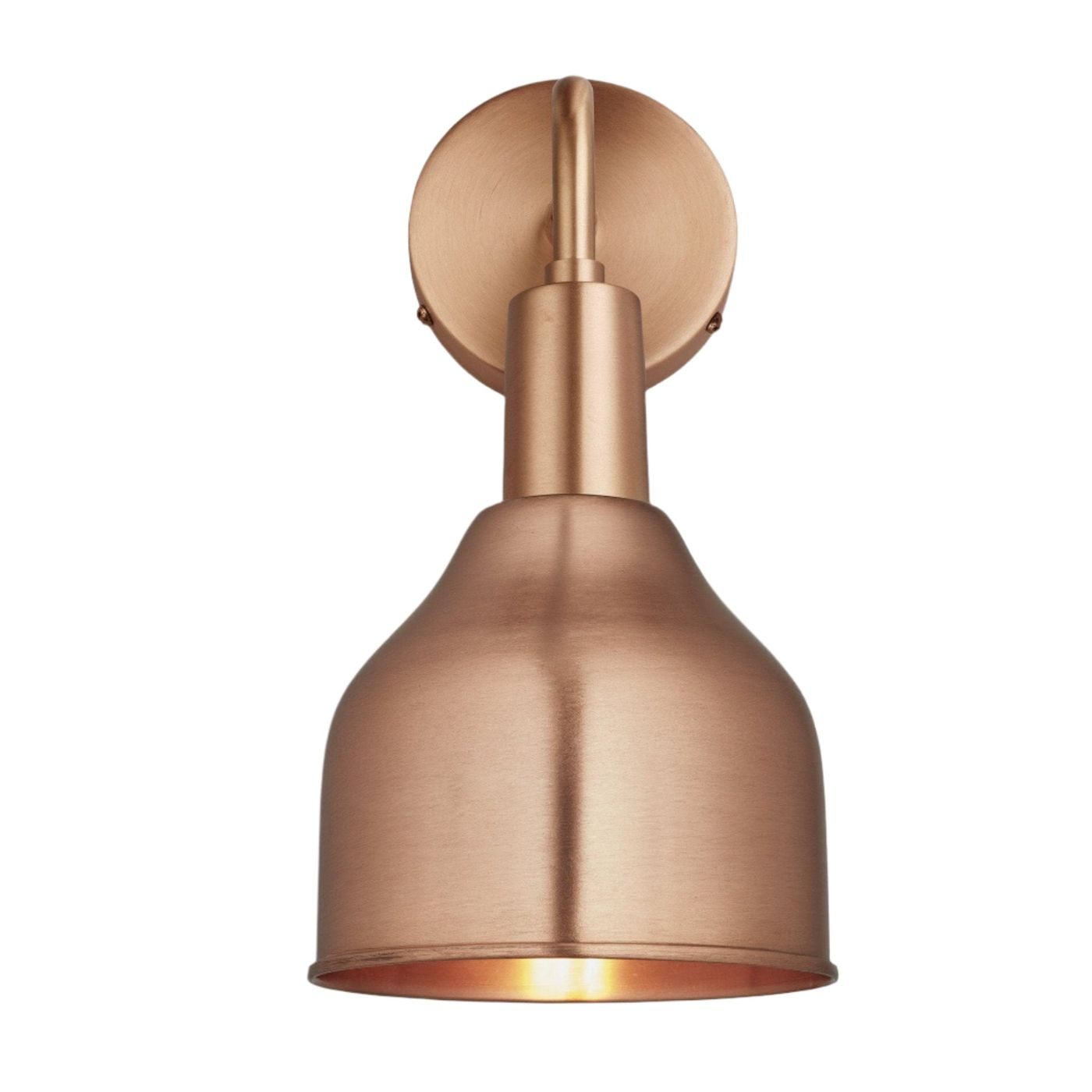 Copper Sleek 7 Inch Cone Wall Light with Copper Holder Product Code SL-CWL7-C-CH