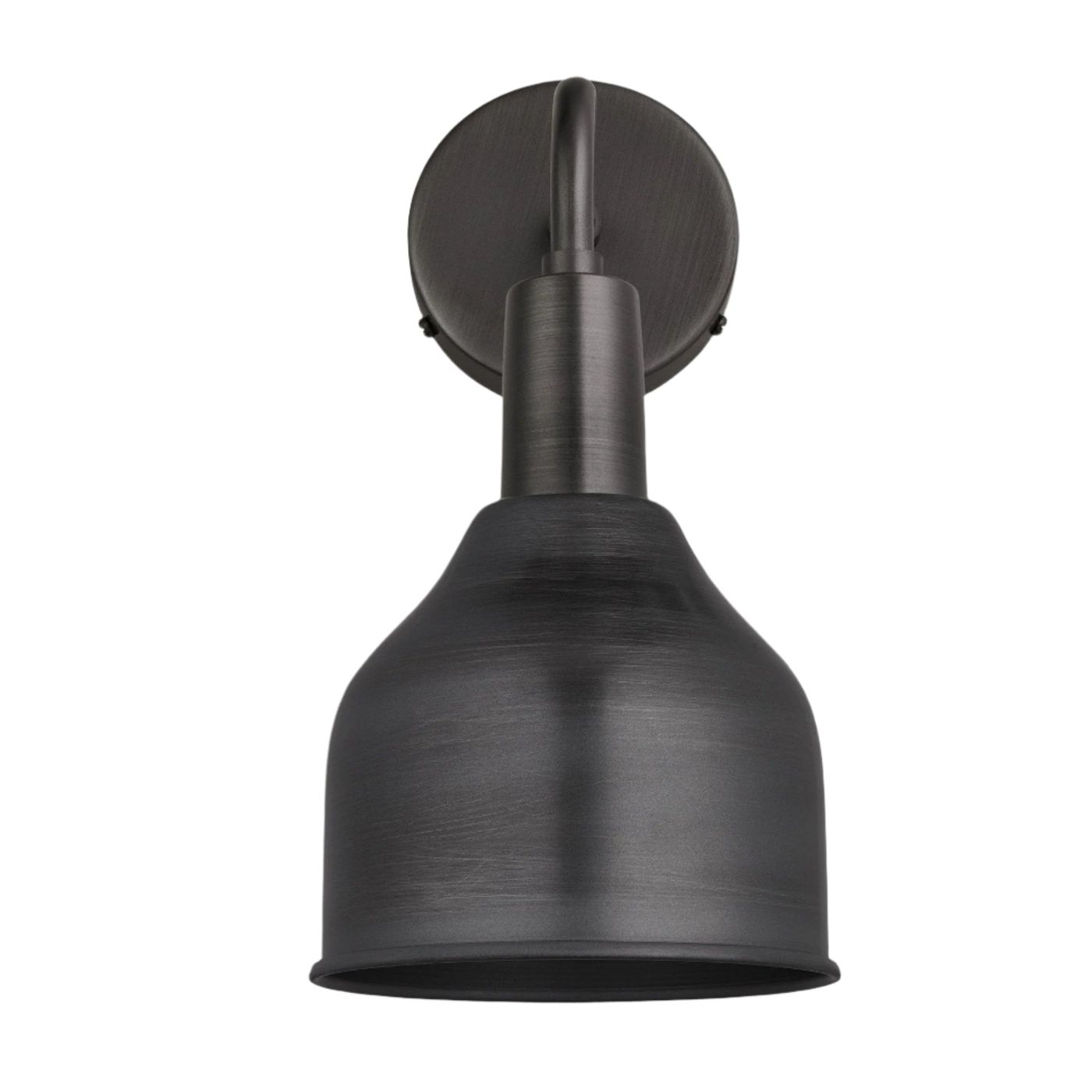 Pewter Sleek 7 Inch Cone Wall Light with Pewter Holder Product Code SL-CWL7-P-PH