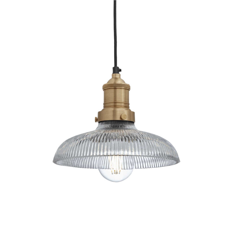Brooklyn Glass Dome Pendant - 8 Inch - Voucher Applicable - Industville Lighting UK