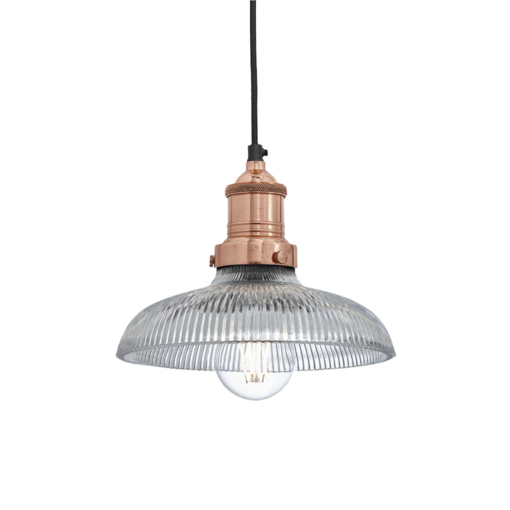 Brooklyn Glass Dome Pendant - 8 Inch Industville BR-GLDP8-CH