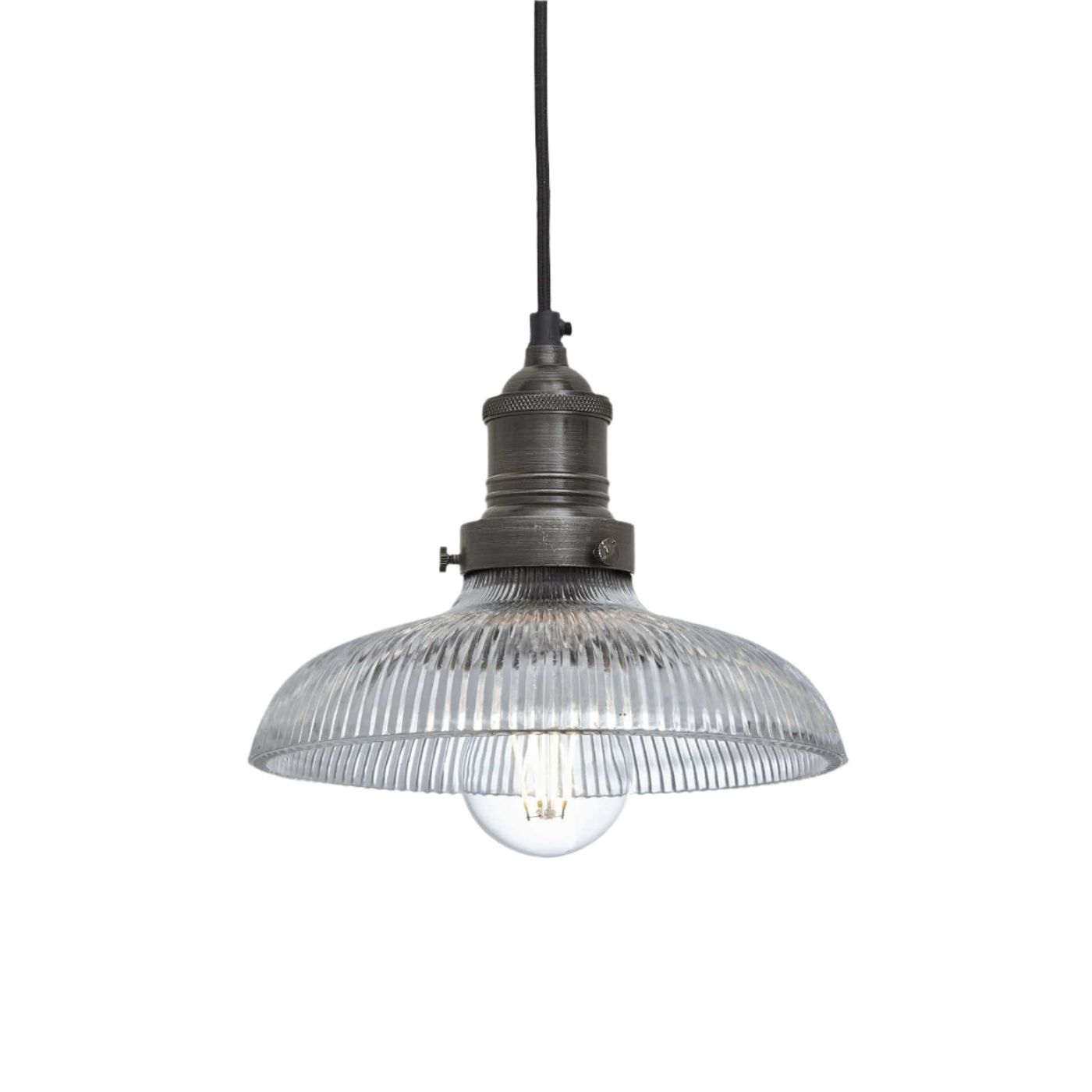 Brooklyn Glass Dome Pendant - 8 Inch Industville BR-GLDP8-PH