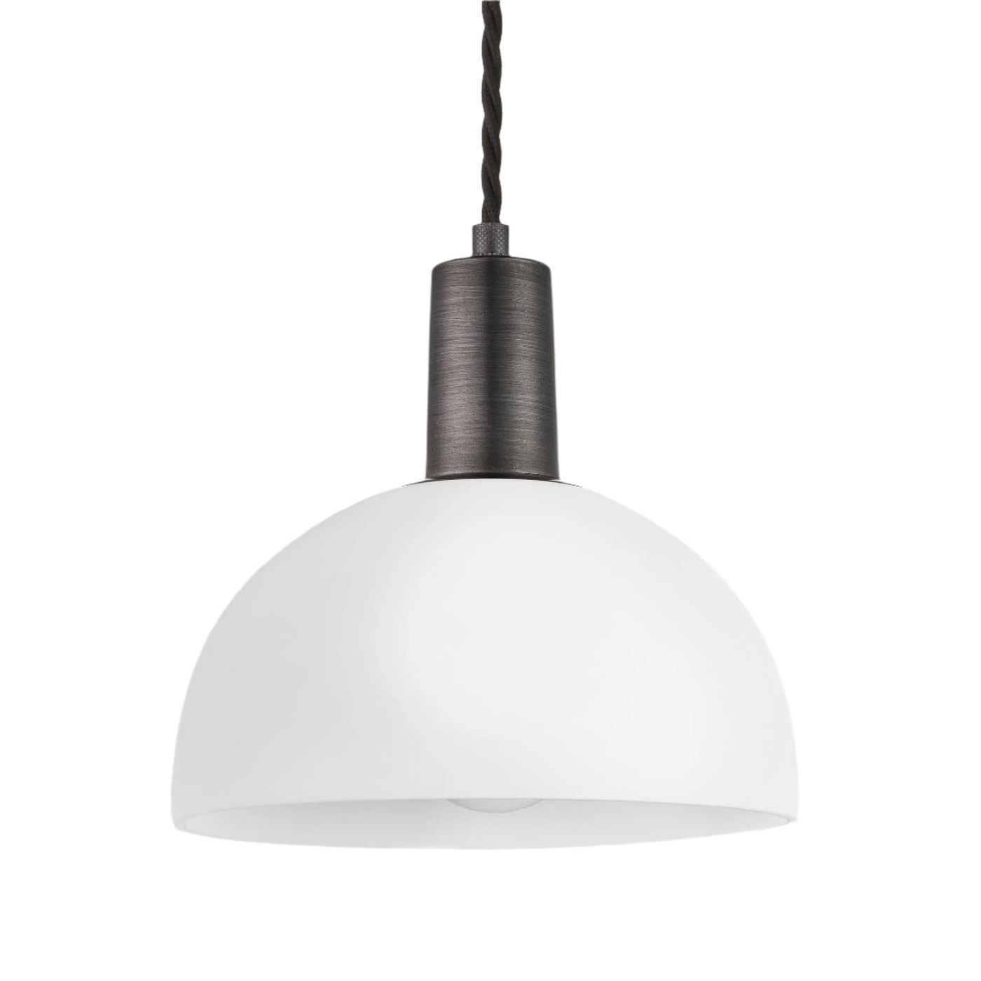 Sleek Opal Glass Dome Pendant Light - 8 Inch Industville SL-OGL-DP8-W-PH