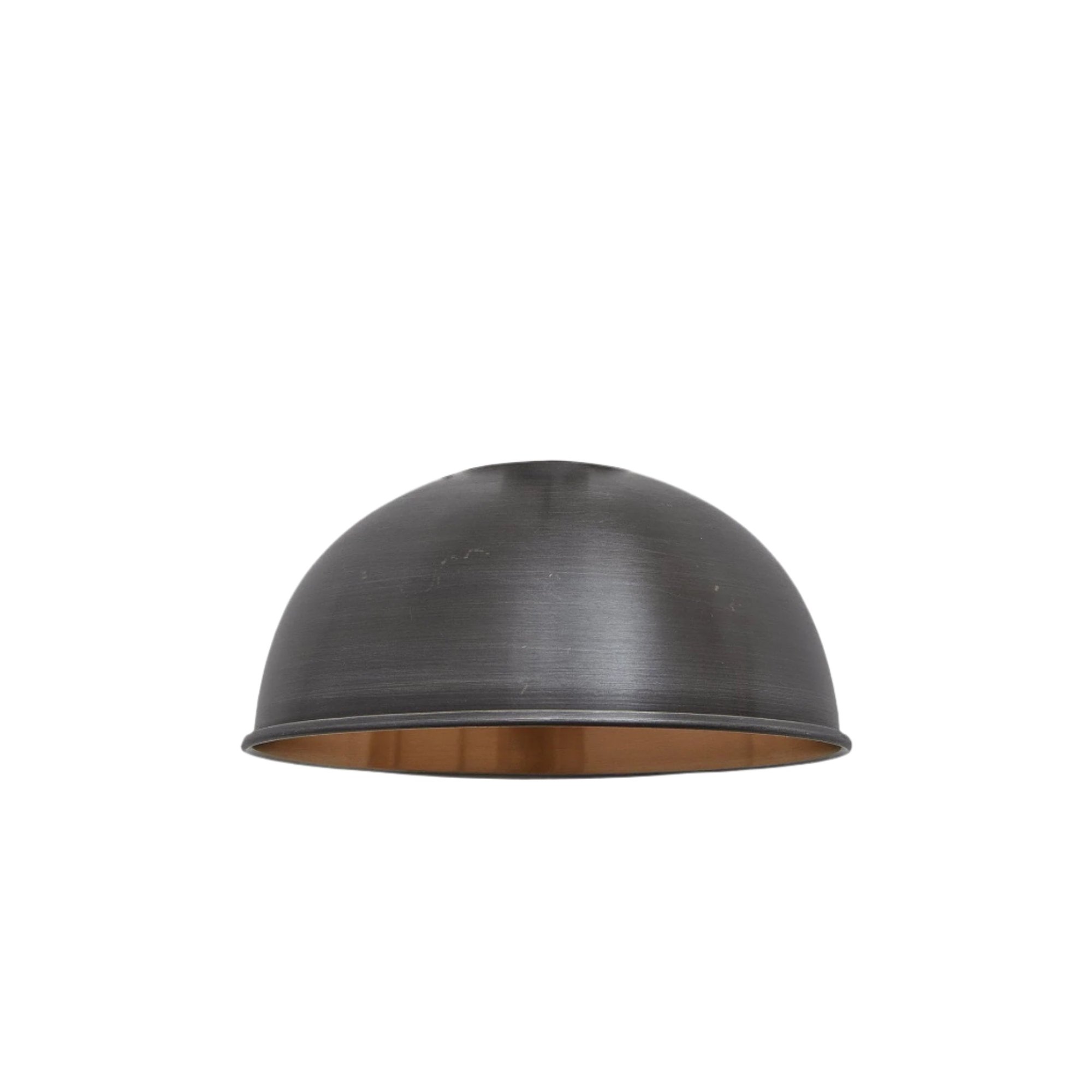 Pewter and Copper Brooklyn Dome Shade for 3 Wire Cluster Lights