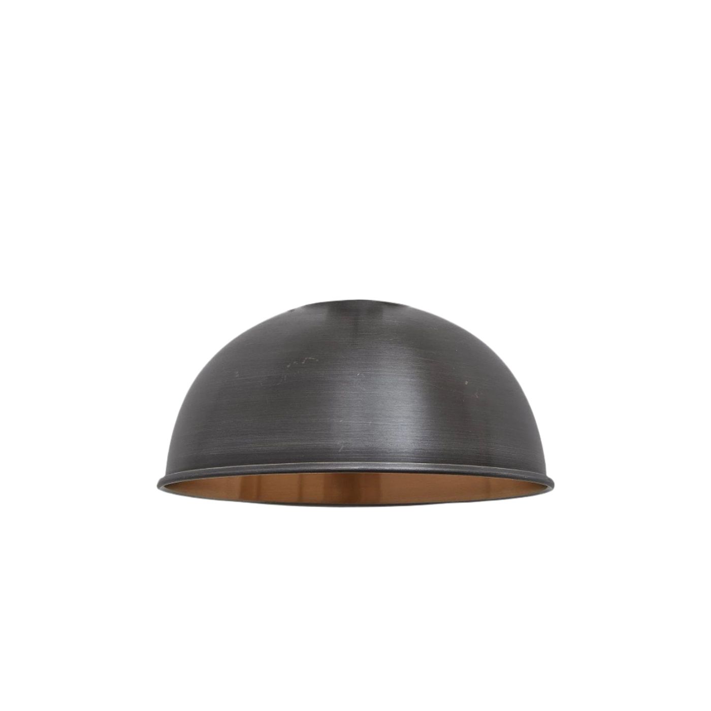 Pewter and Copper Brooklyn Dome Shade for 3 Wire Cluster Lights