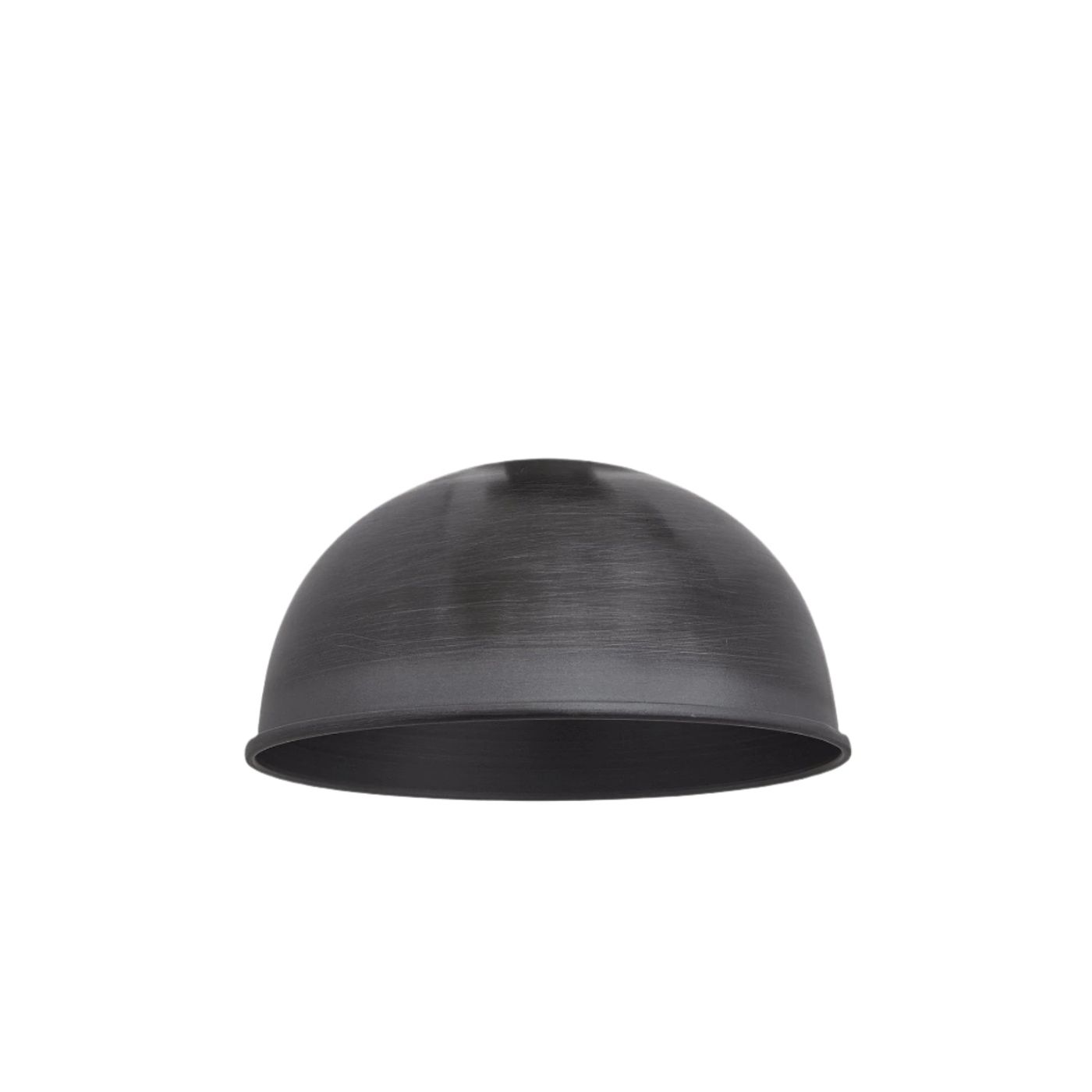 Pewter Sleek Dome Pendant Shade in 8 inch