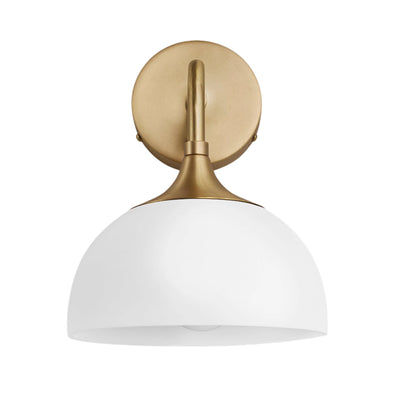 Chelsea Opal Glass Dome Wall Light - 8 Inch Industville