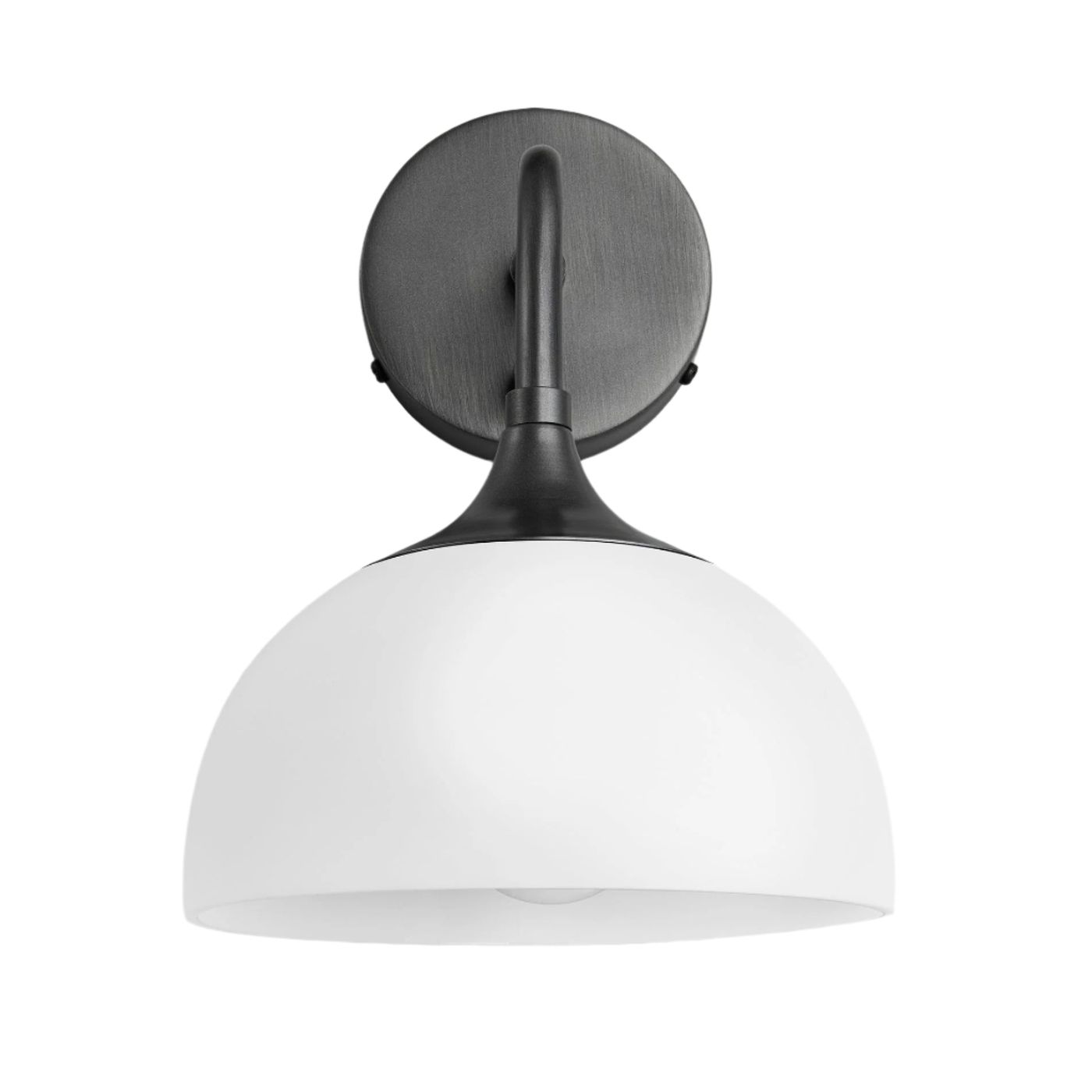Chelsea Opal Glass Dome Wall Light in 8 Inch with Pewter Holder, Product Code CH-OGL-DWL8-W-PH