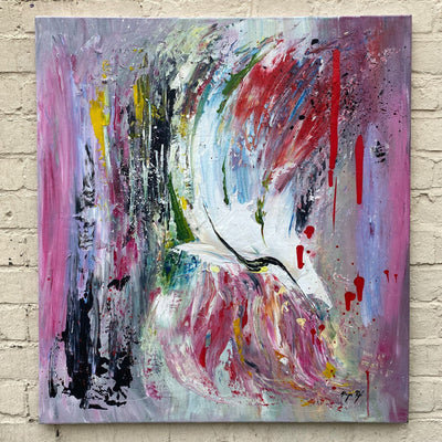 Pink Eagle - Independent Artwork - Industville Lighting UK