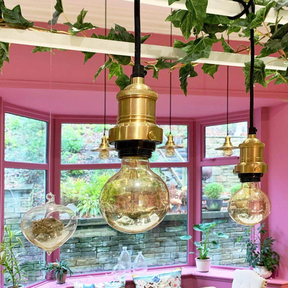 Brass Brooklyn 5 Wire Pendant - Industville BR-5WP-B