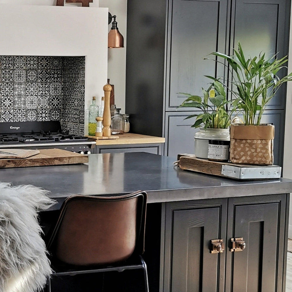 Copper Brooklyn Cone Wall Light in 7 Inch with Pewter Holder, Product code is BR-CWL7-C-PH