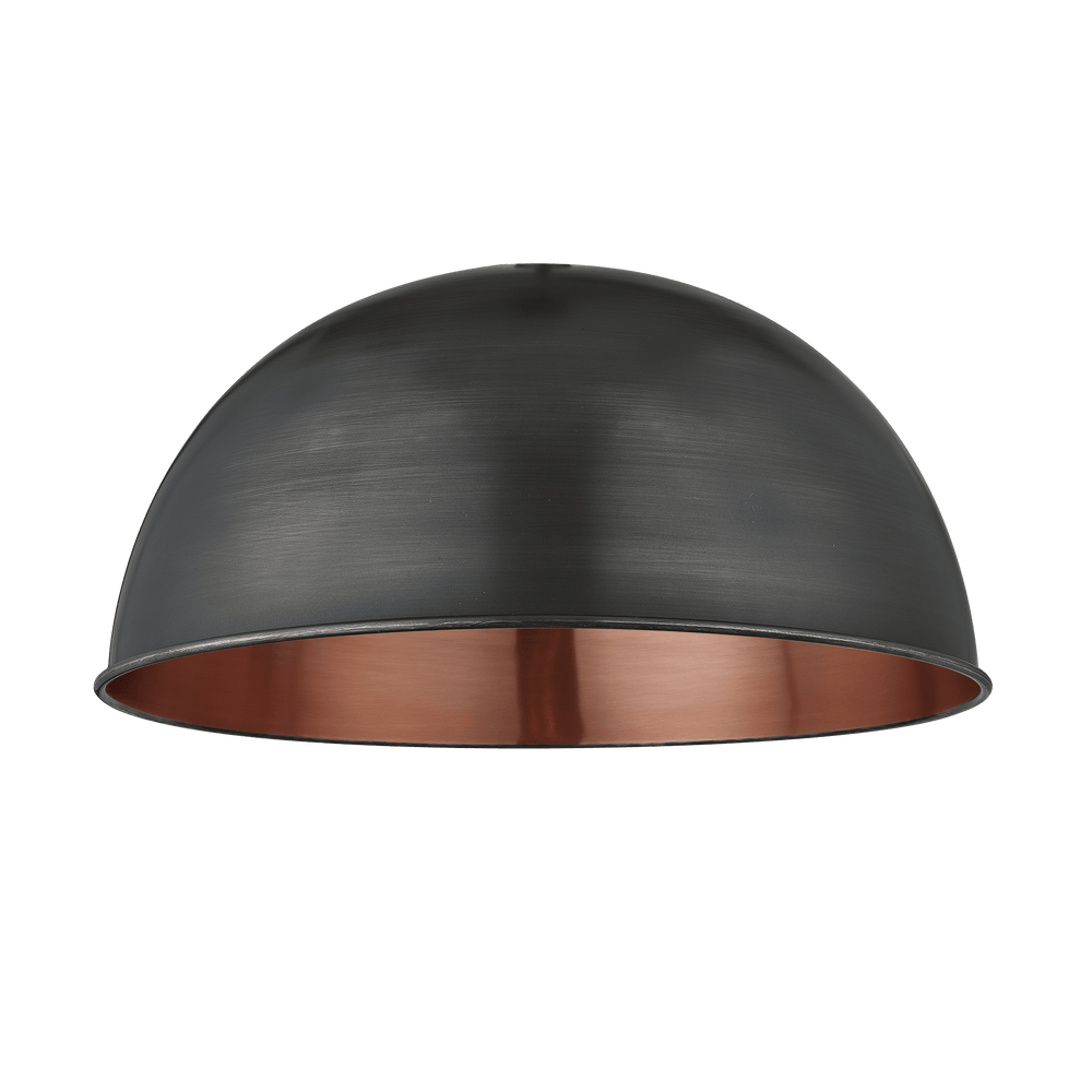 Giant Dome 24 Inch Shade Only in Pewter and Copper Finish