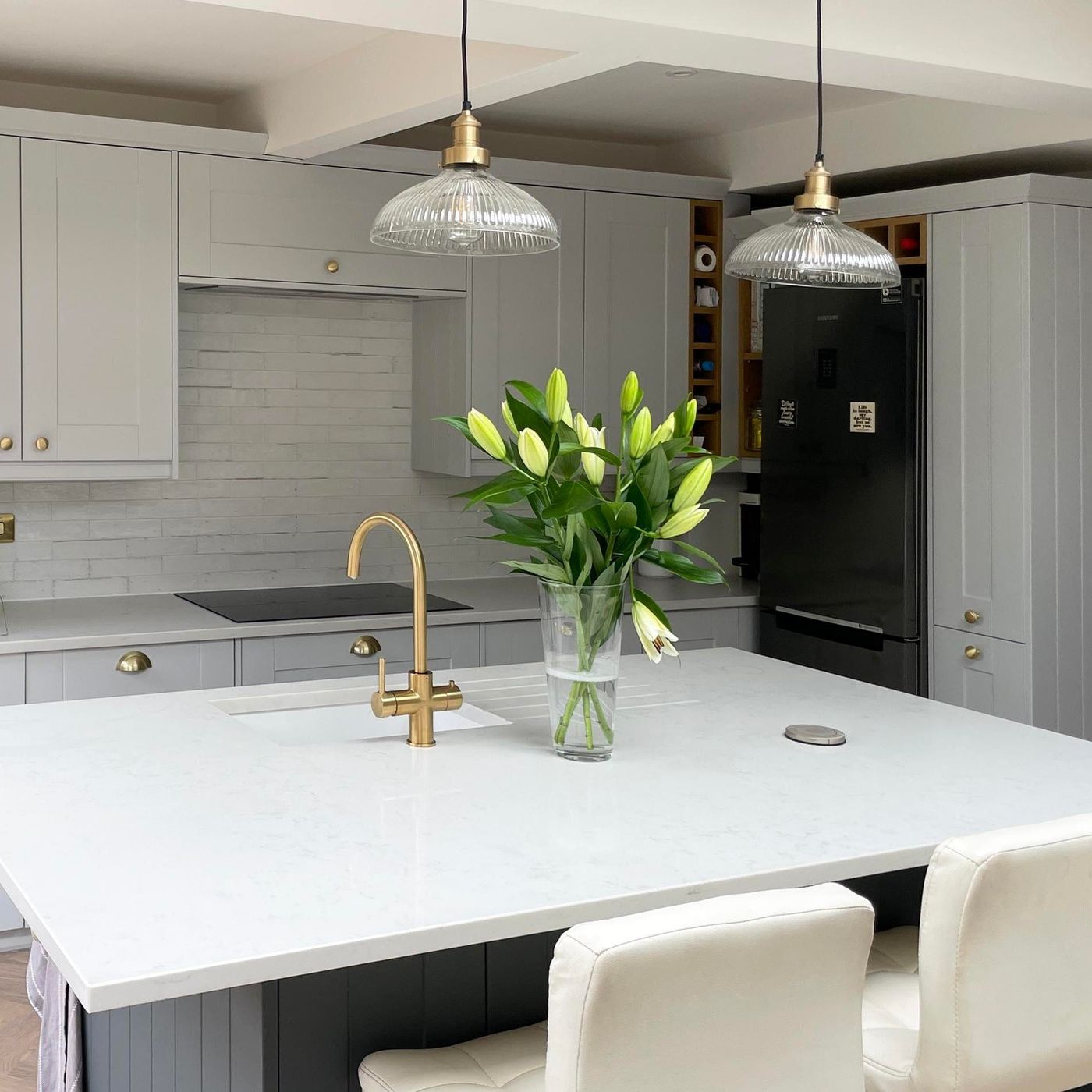 Brooklyn Glass Dome Pendant Light in 12 Inch with Brass Finish Holder,  product code is BR-GLDP12-BH