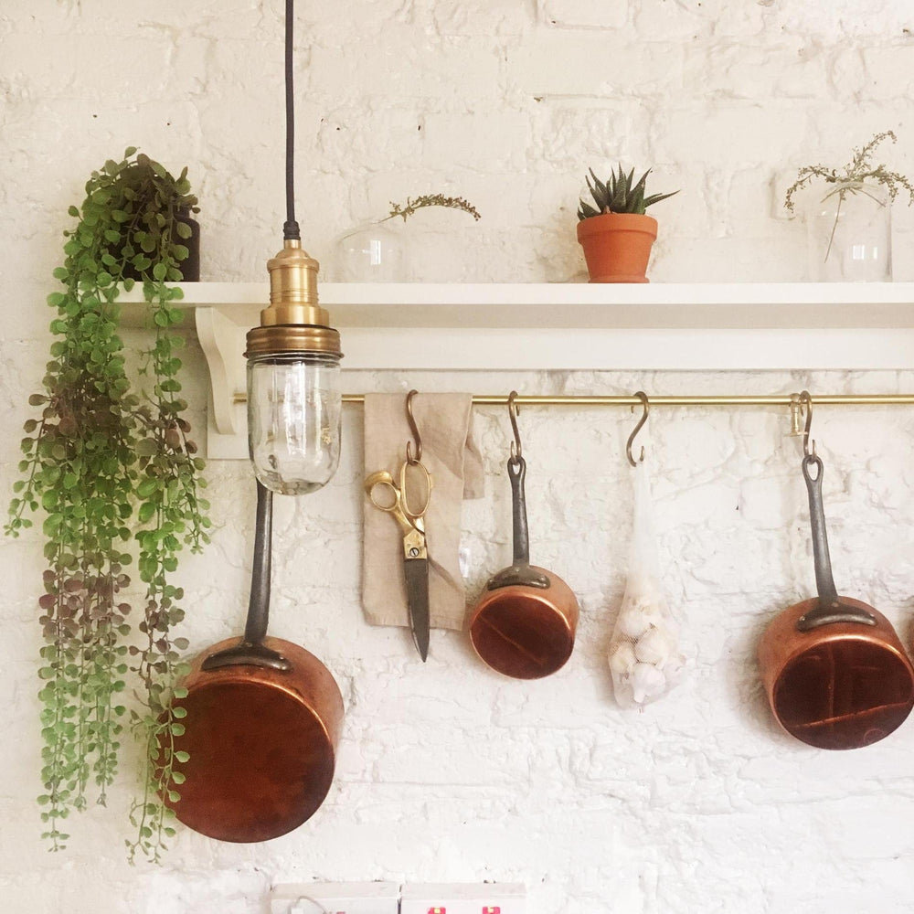 Brass Holder Brass Ring Brooklyn Outdoor & Bathroom Pendant BR-IP65-P-BH-BR