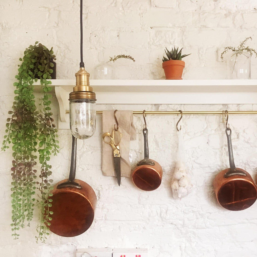 Brass Holder Brass Ring Brooklyn Outdoor & Bathroom Pendant BR-IP65-P-BH-BR
