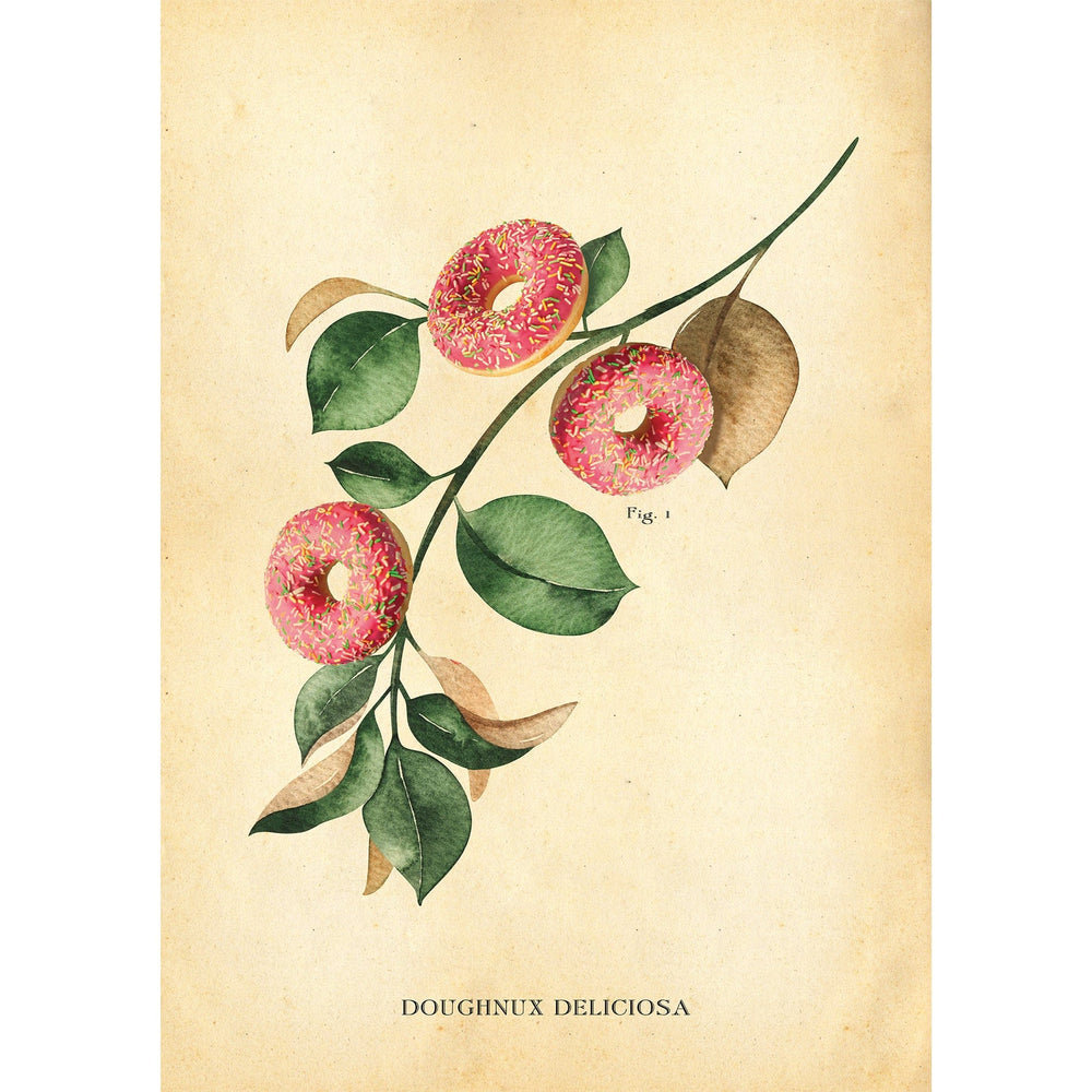 Botanical Doughnut Print Hannah Turpin