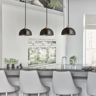 Chelsea Dome Pendant - 8 Inch - Kitchen Island Lighting - Industville Lighting UK