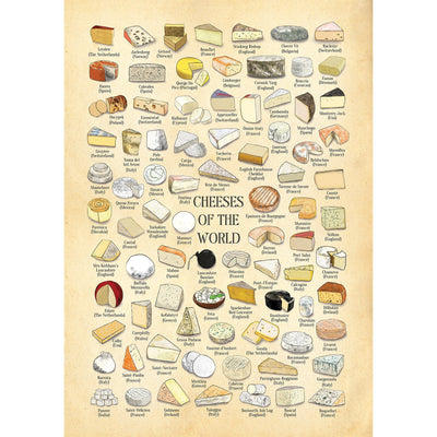 Cheeses Of The World poster Hannah Turpin