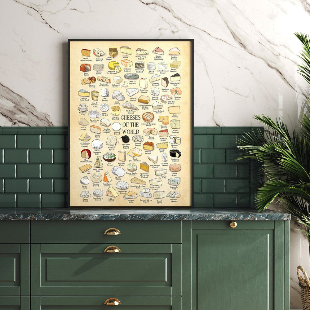 Cheeses Of The World poster Hannah Turpin