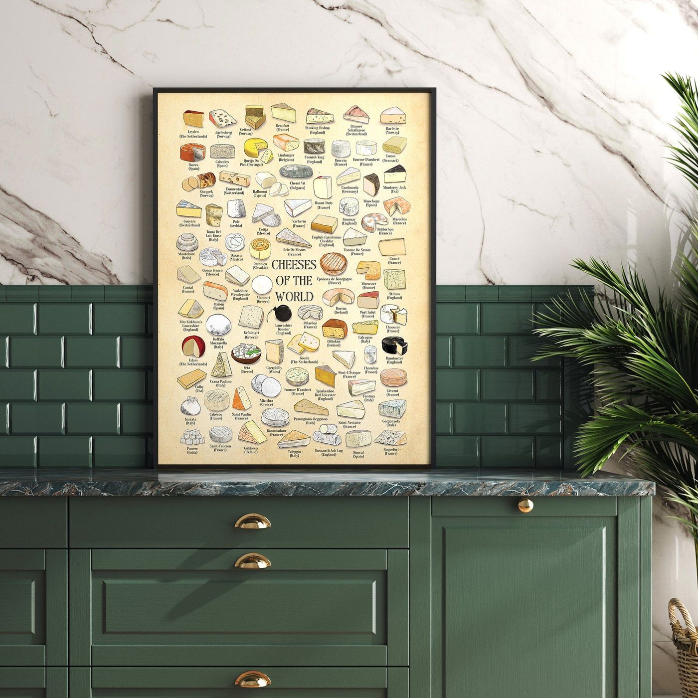 Cheeses Of The World poster Hannah Turpin