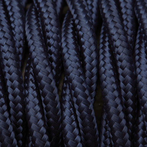 Dark Blue Twisted Fabric Flex - Braided Cloth Cable Lighting Wire Industville FL-T-DBL