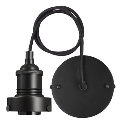 Brooklyn Cord Set ES E27 Large Glass Bulb Holder - Light Bulb Holders - Industville Lighting UK