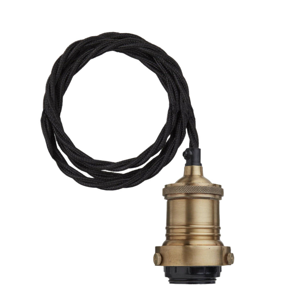 Brass Brooklyn Holder for Dome 3 Wire Cluster Lights